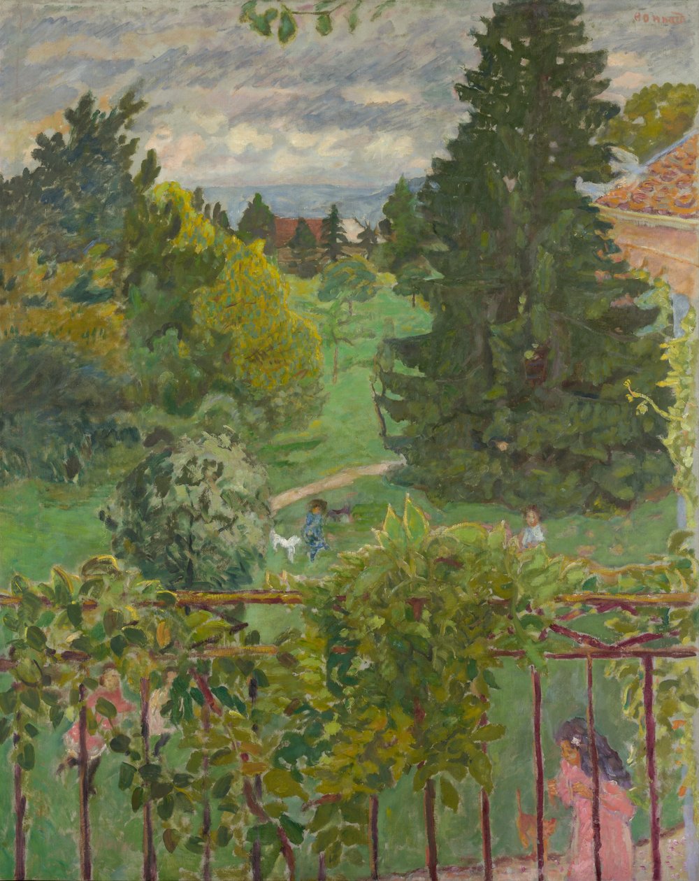 Vanaf het Balkon door Pierre Bonnard