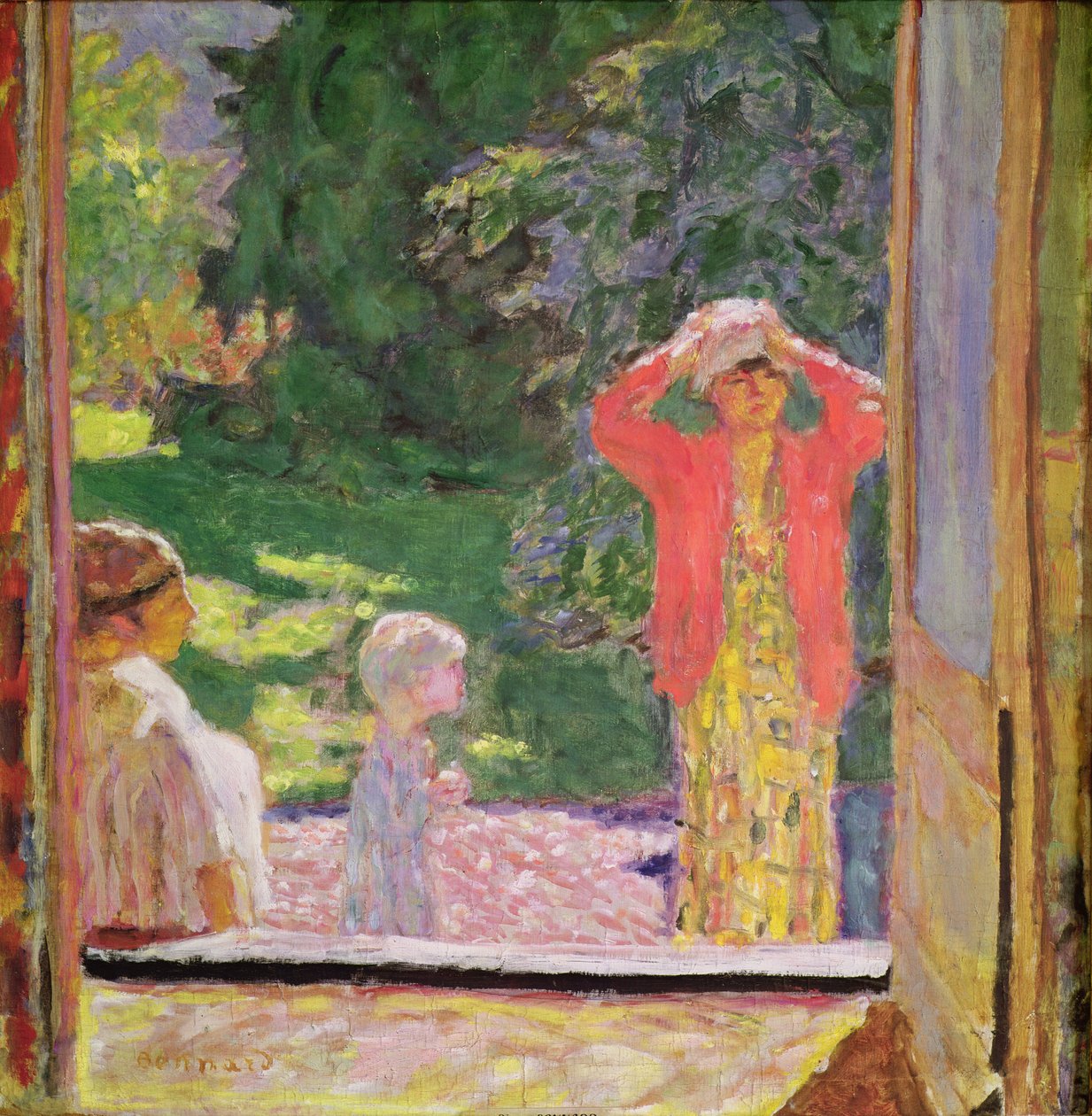 Voor het raam, 1918 door Pierre Bonnard