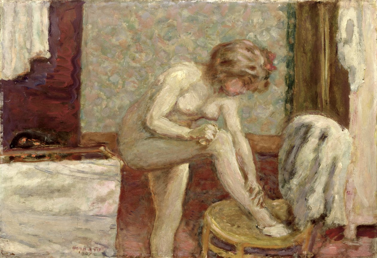 In de Wasruimte, 1907 door Pierre Bonnard