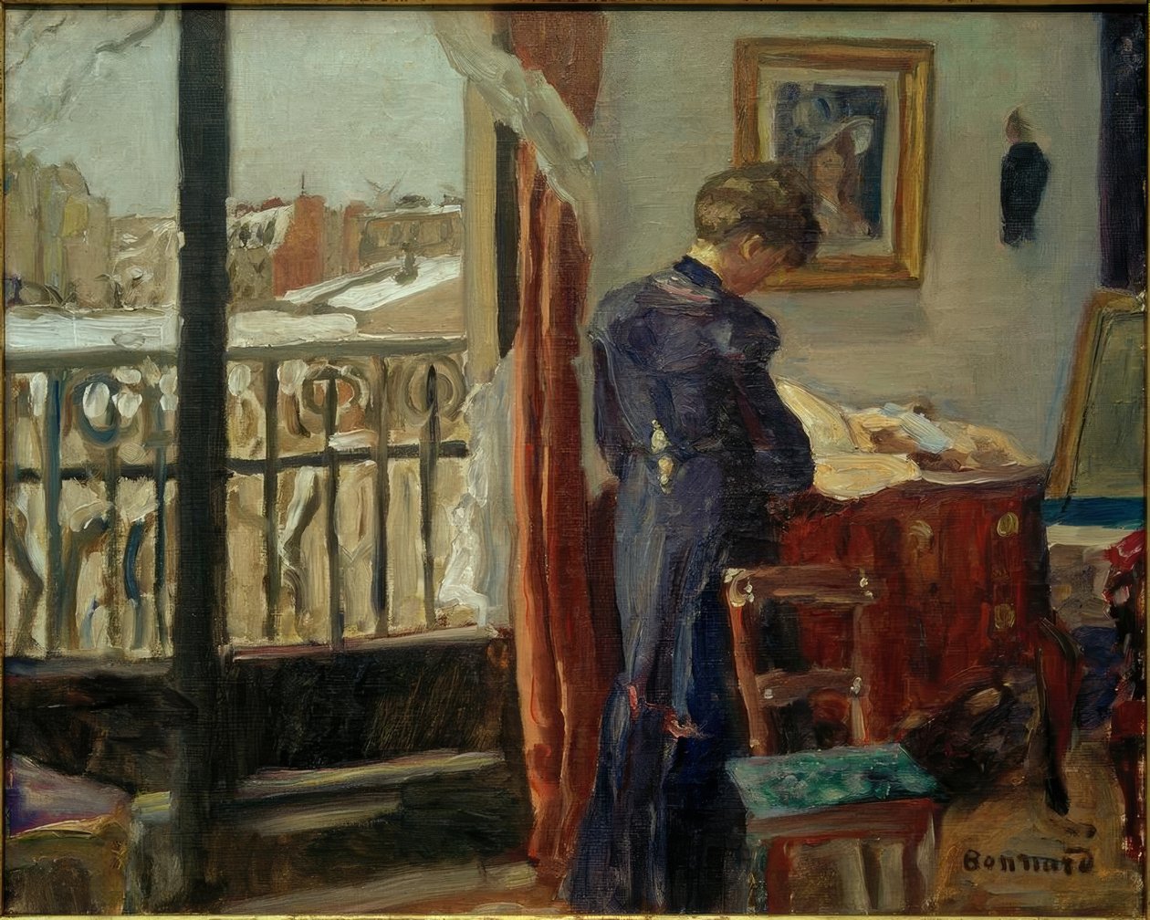 Winterdag door Pierre Bonnard