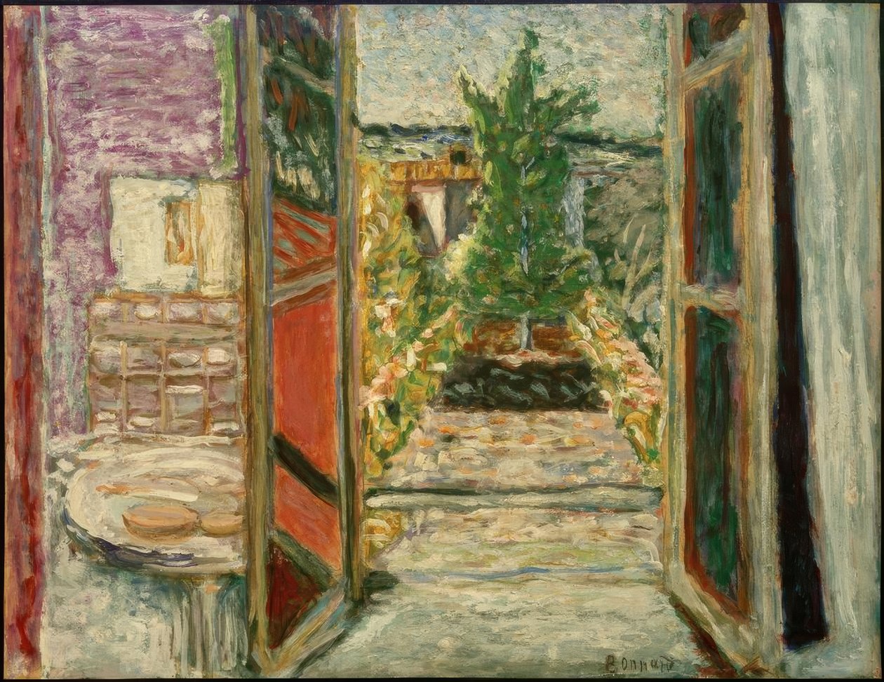 Het open raam door Pierre Bonnard