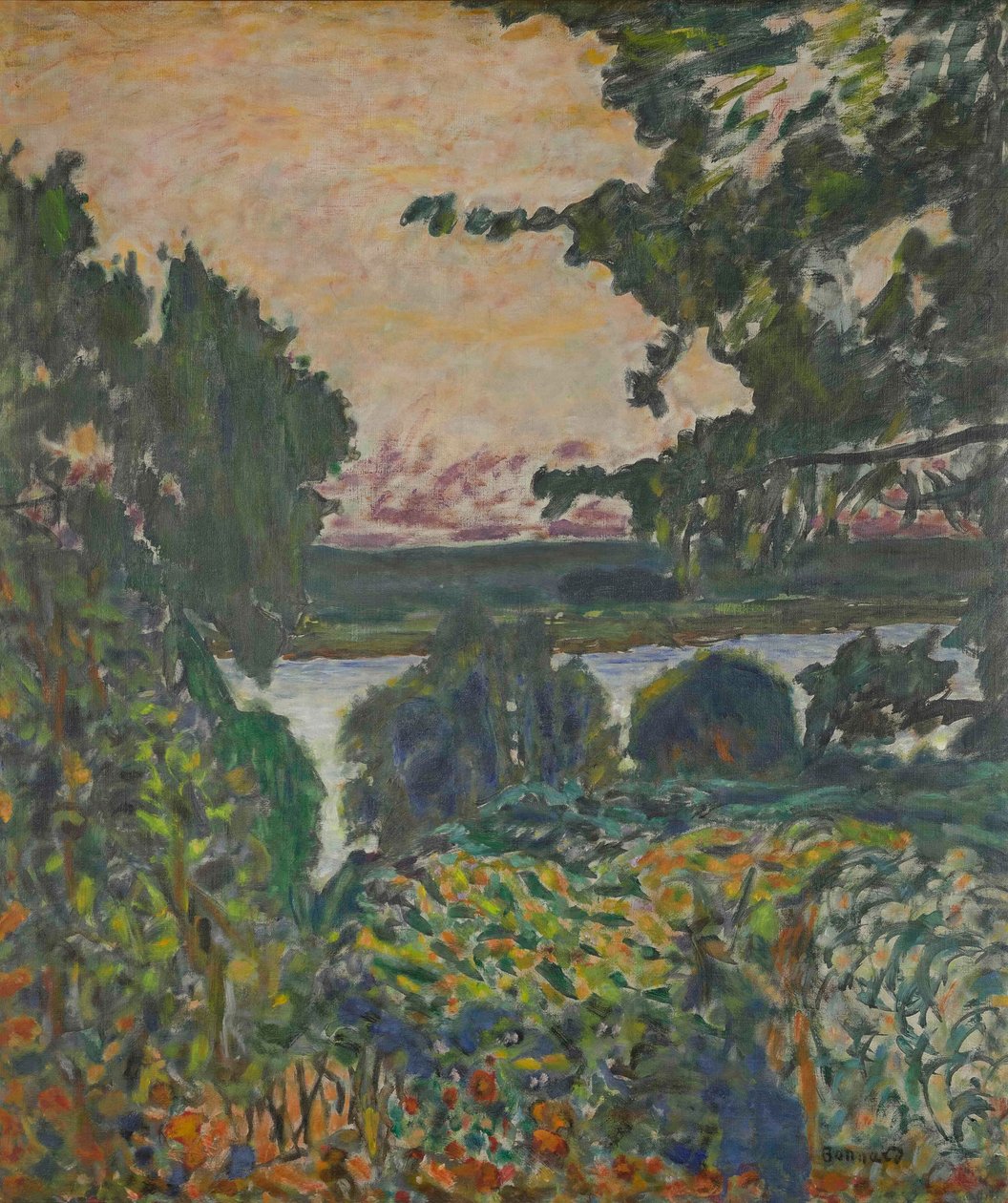La Seine à Vernon, 1915 door Pierre Bonnard