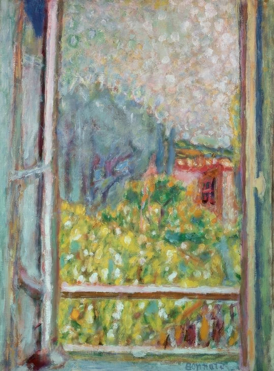 Het kleine open raam door Pierre Bonnard