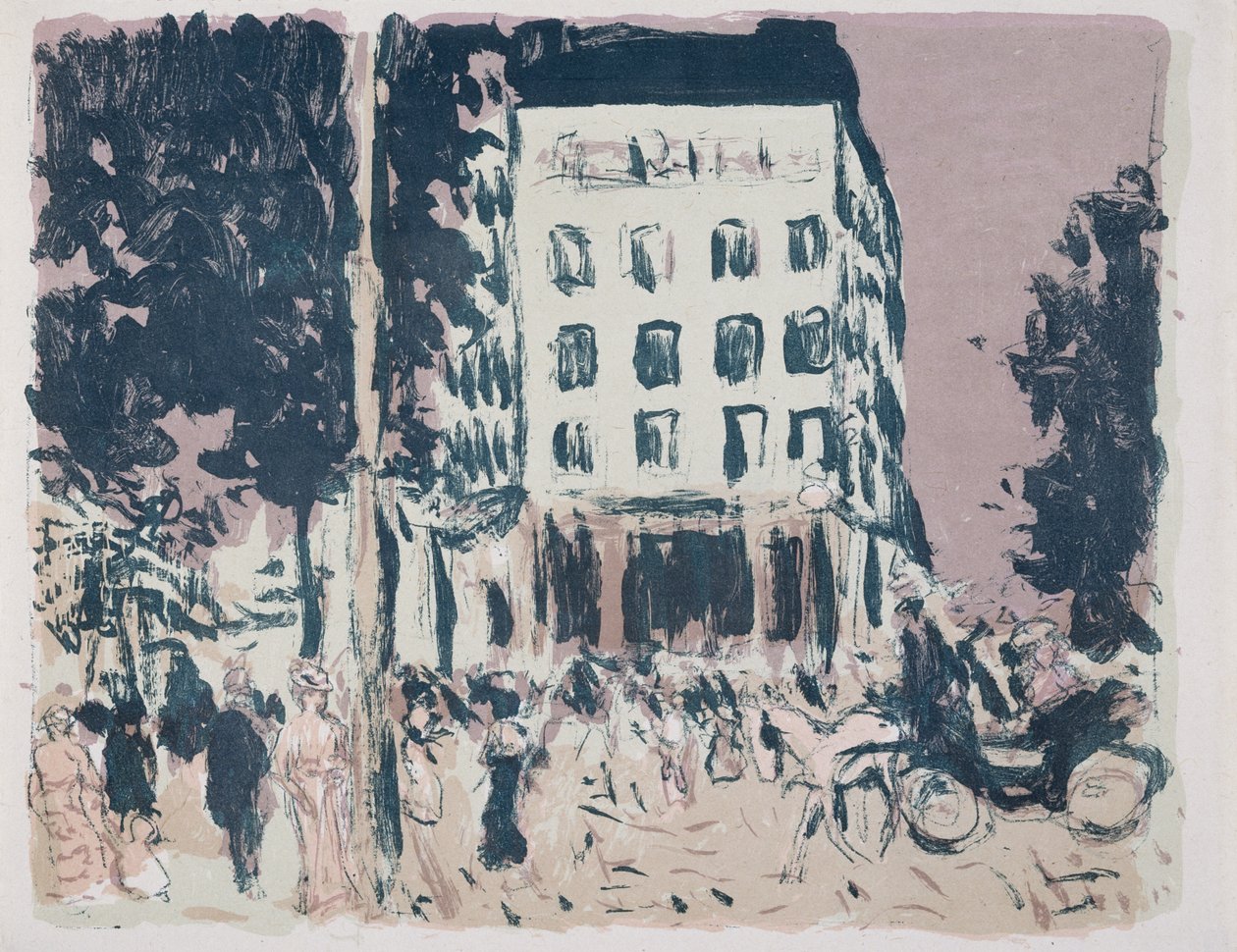 Le Boulevard door Pierre Bonnard