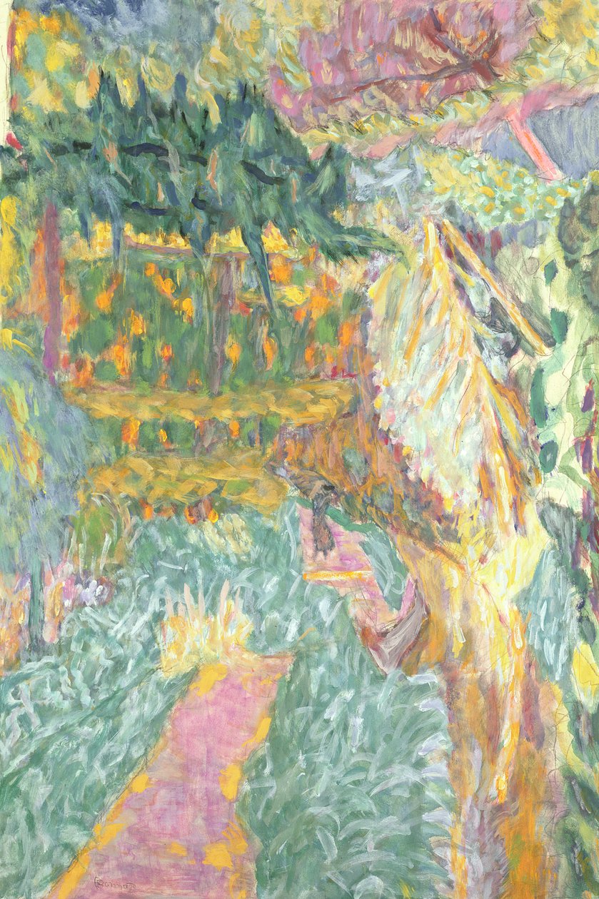 De tuin in Le Cannet door Pierre Bonnard