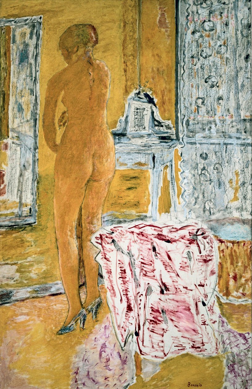 Le grand nu jaune door Pierre Bonnard