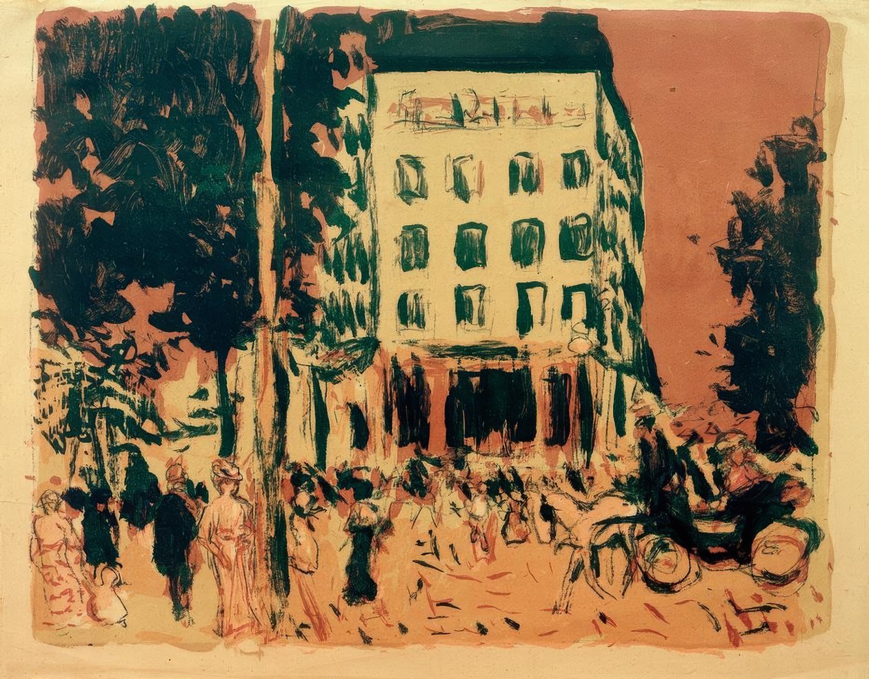 De Boulevards door Pierre Bonnard