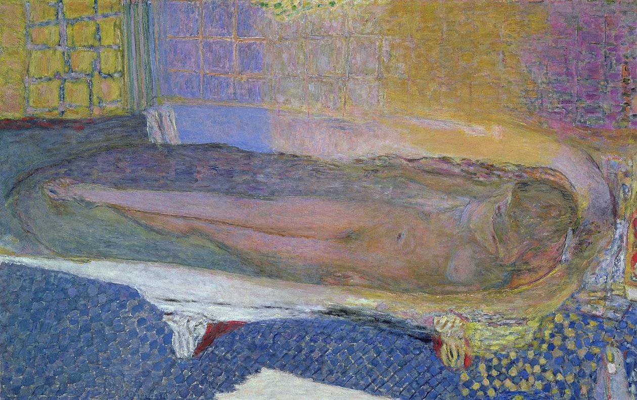 Naakt in het bad, 1936 door Pierre Bonnard