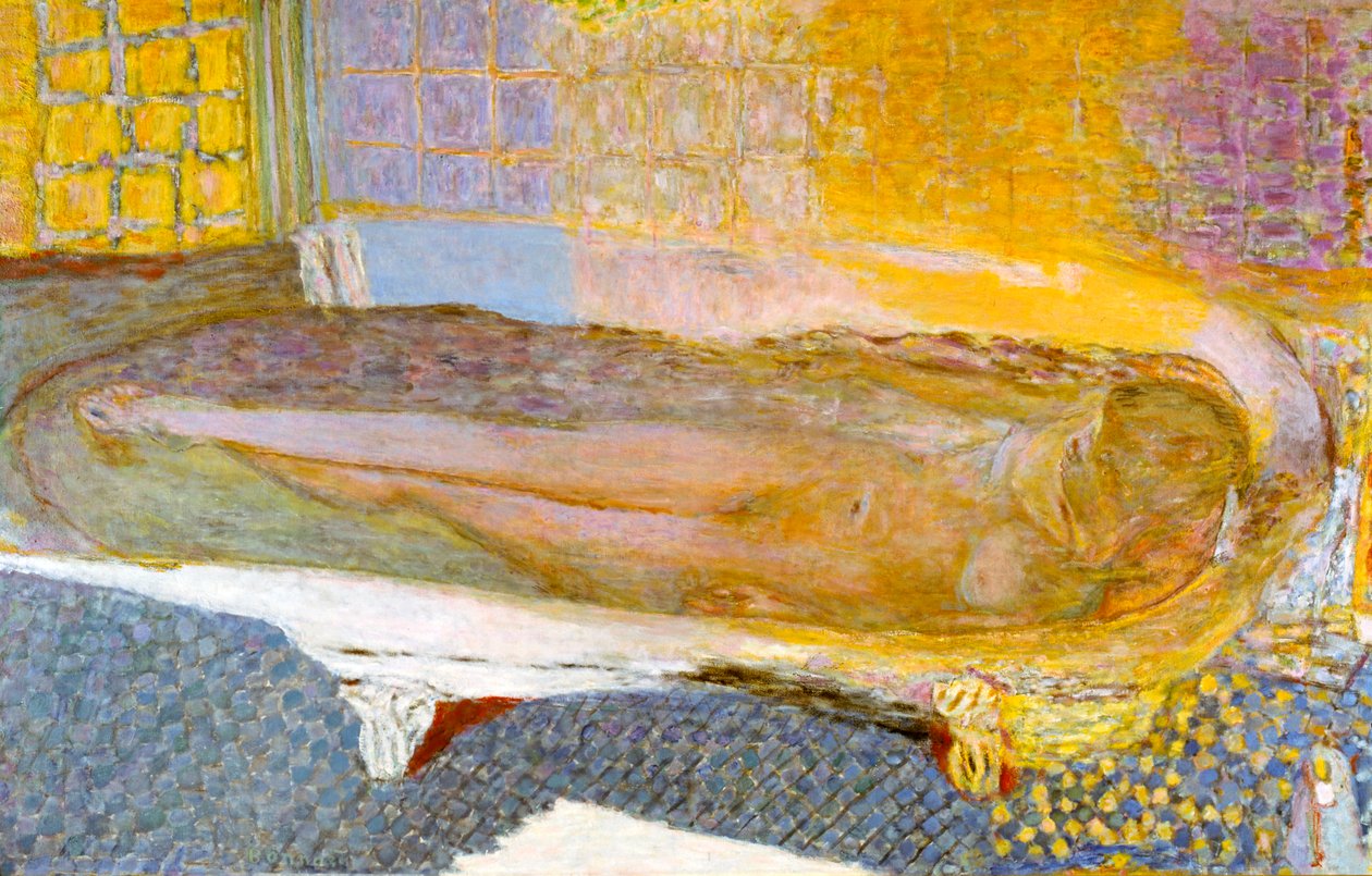 Naakt in het bad, 1936 door Pierre Bonnard