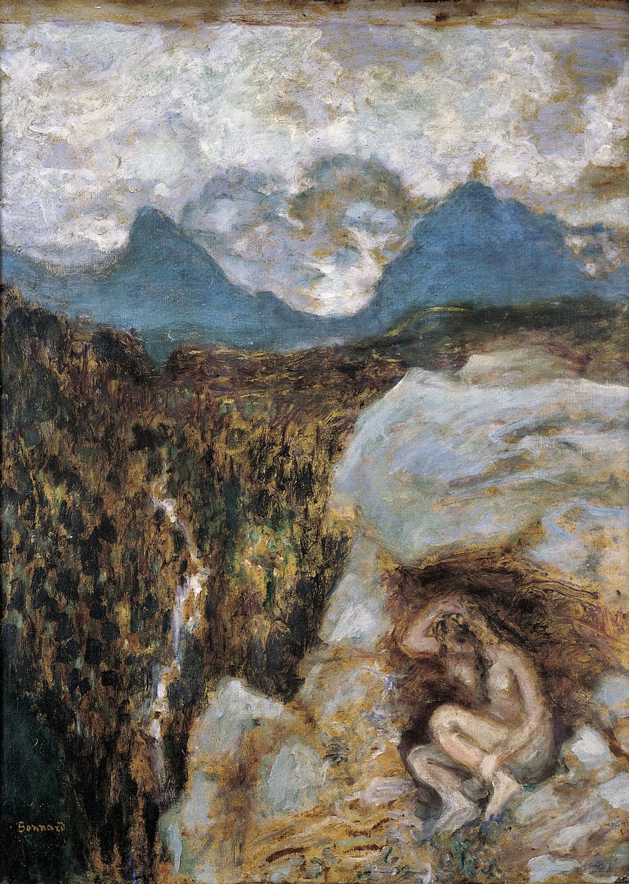 Nue au Rocher door Pierre Bonnard