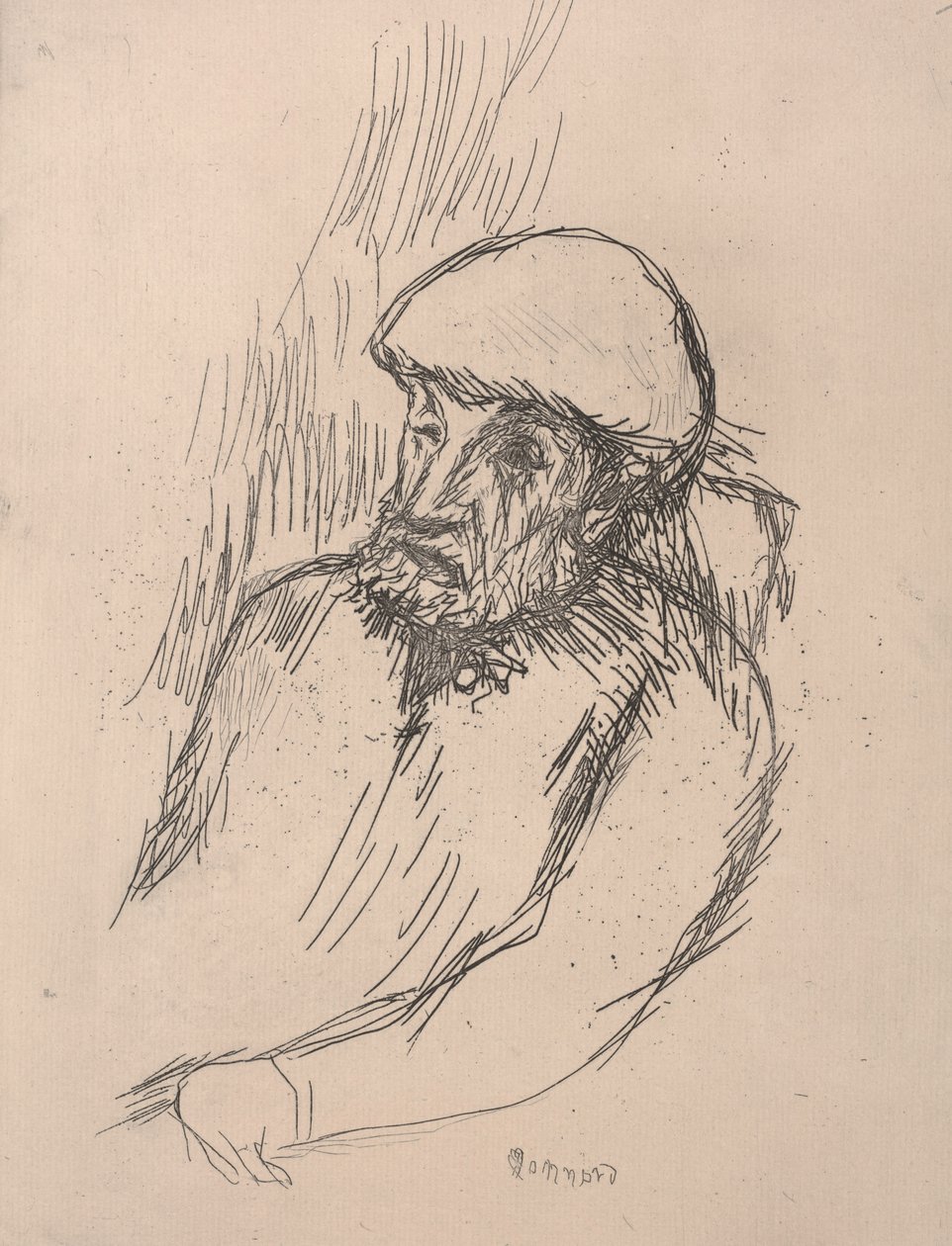 Portret van Renoir, ca. 1916 door Pierre Bonnard