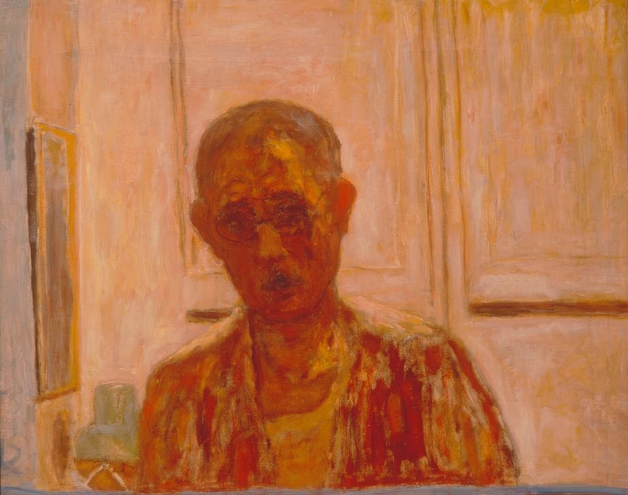 Zelfportret in spiegel door Pierre Bonnard