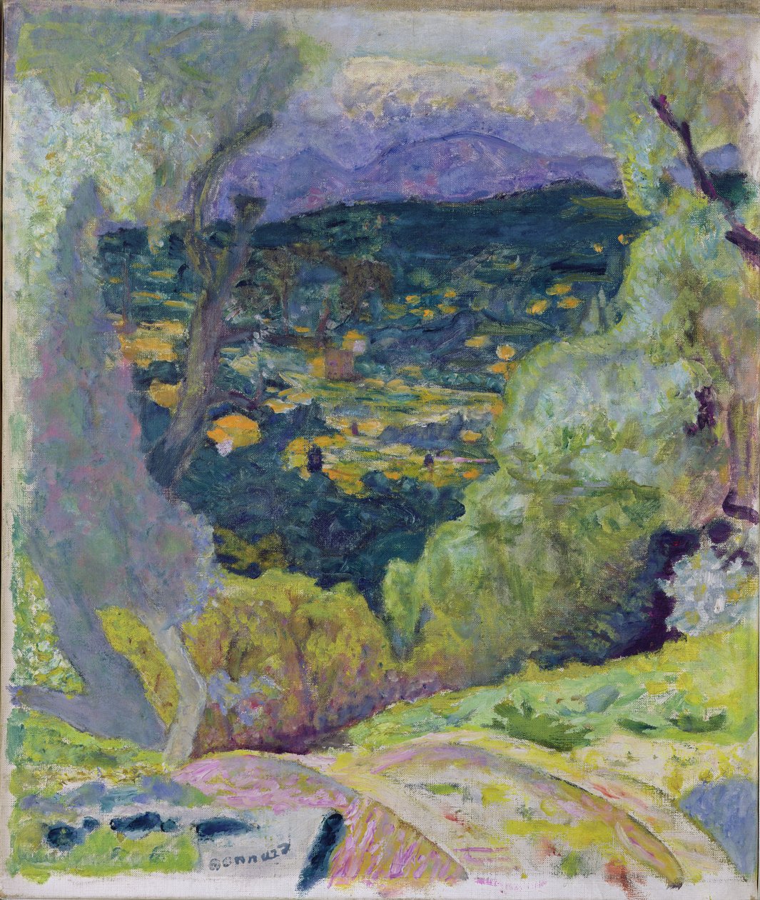 Zuidelijke setting, Le Cannet, ca. 1929 door Pierre Bonnard