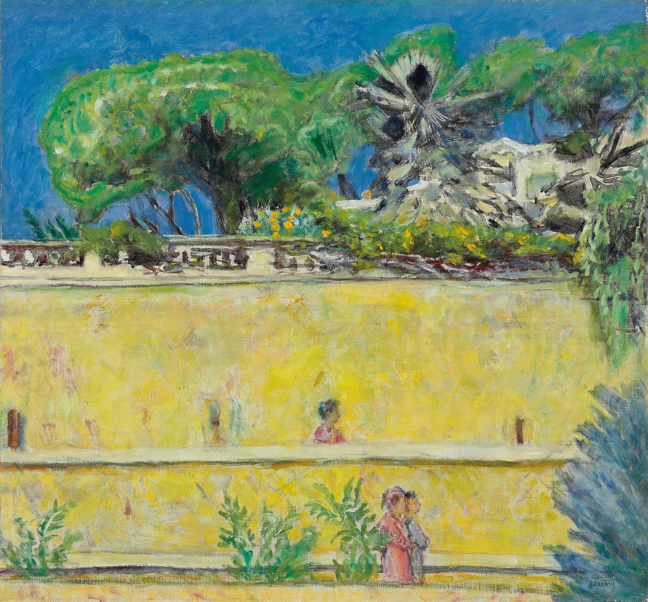 Terras op de middag, c.1925 door Pierre Bonnard