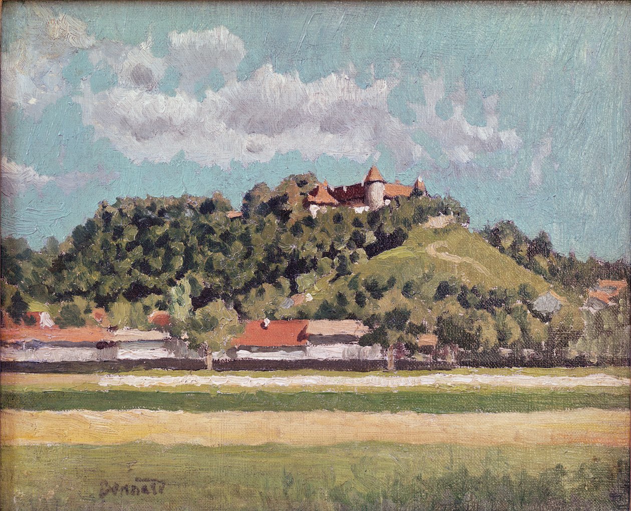 Het kasteel van Virieu in Dauphine, ca.1888 door Pierre Bonnard