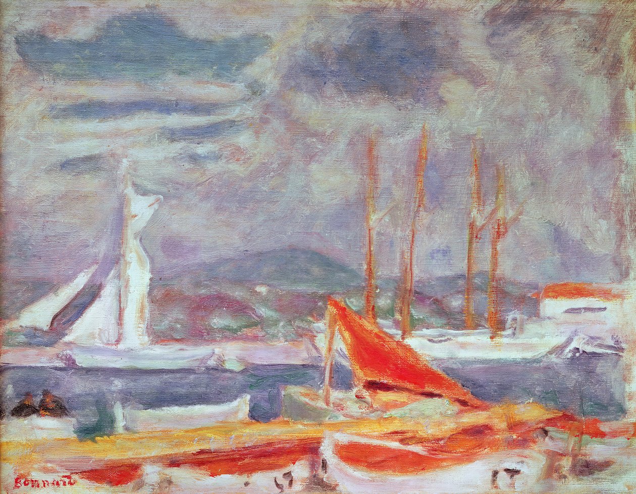 De haven van St. Tropez, ca. 1914 door Pierre Bonnard