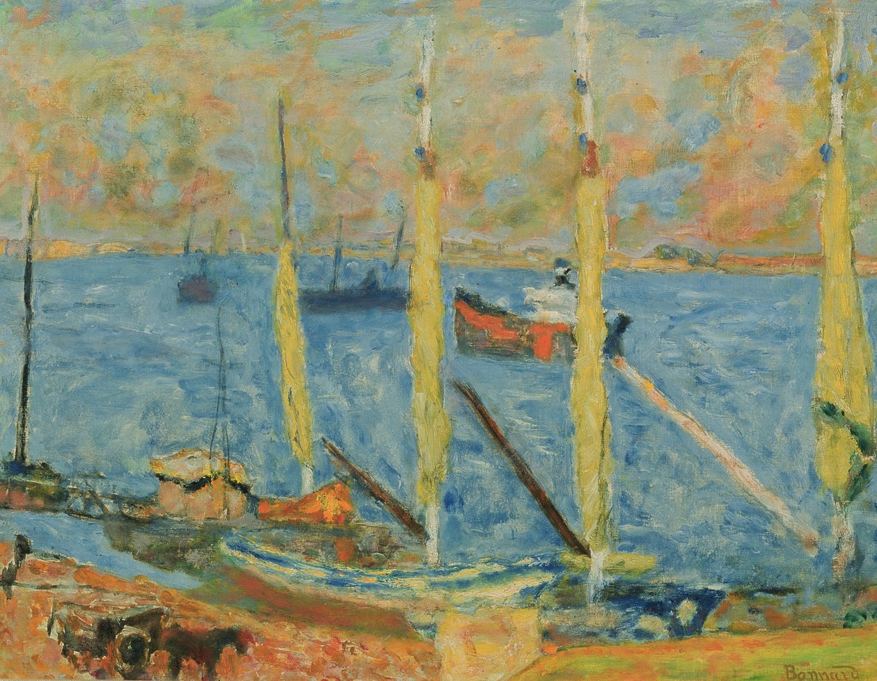 De Haven van St. Tropez, 1930 door Pierre Bonnard