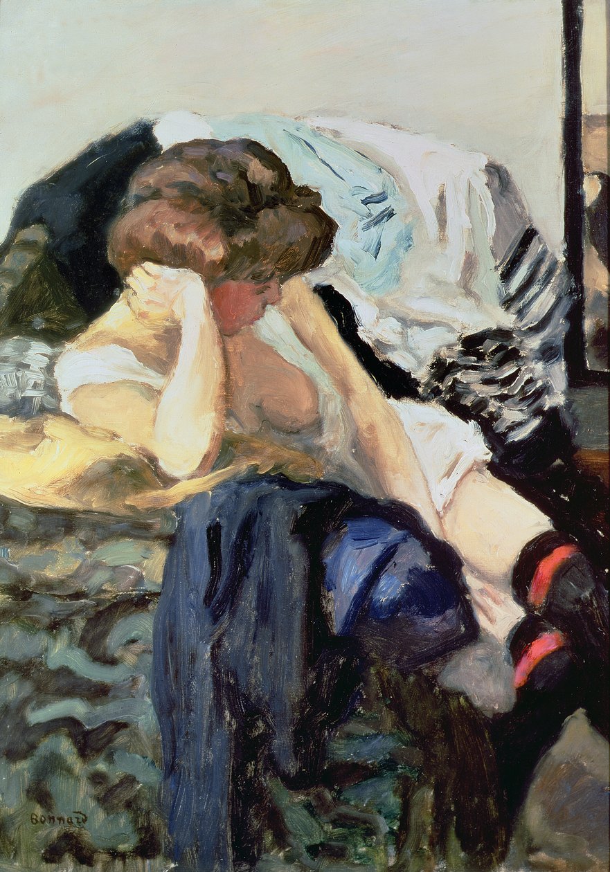 De rode bretels door Pierre Bonnard