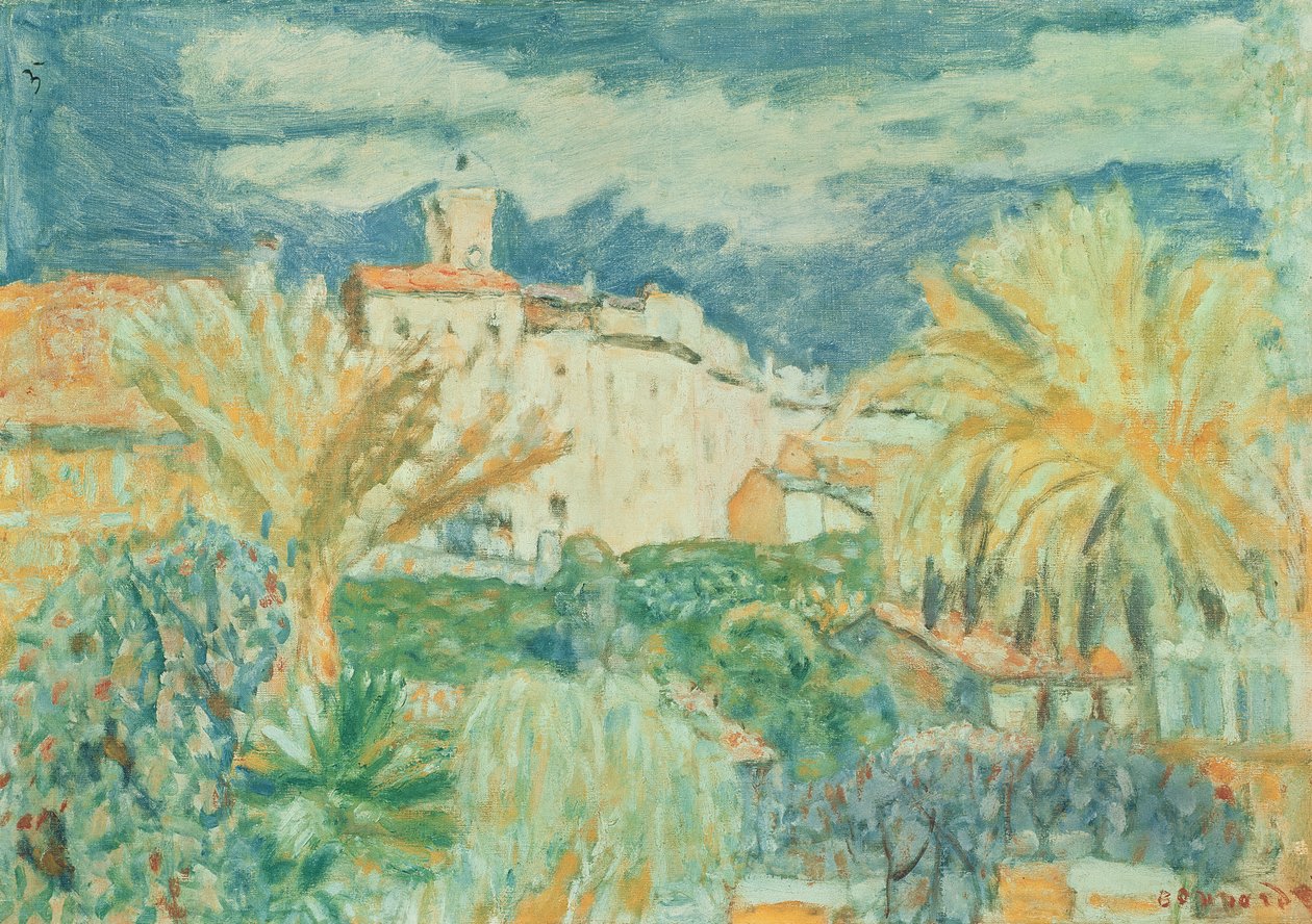Uitzicht op Le Cannet, 1920 door Pierre Bonnard