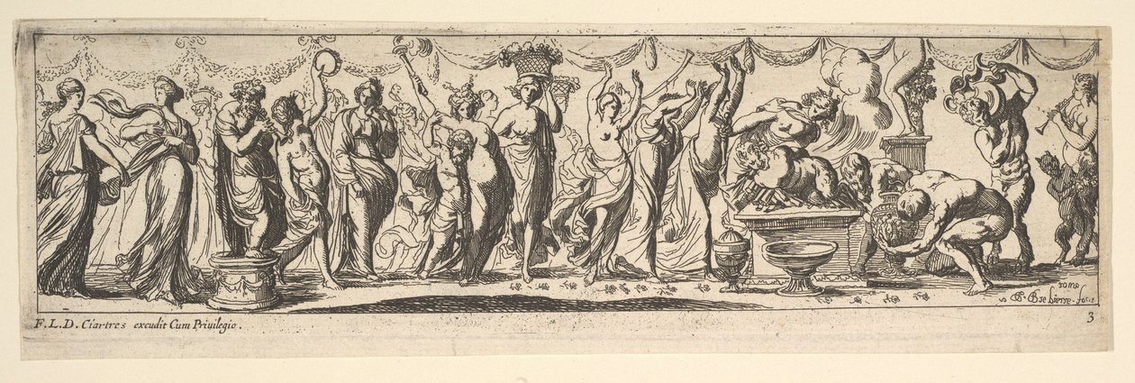 Bacchanaal door Pierre Brebiette