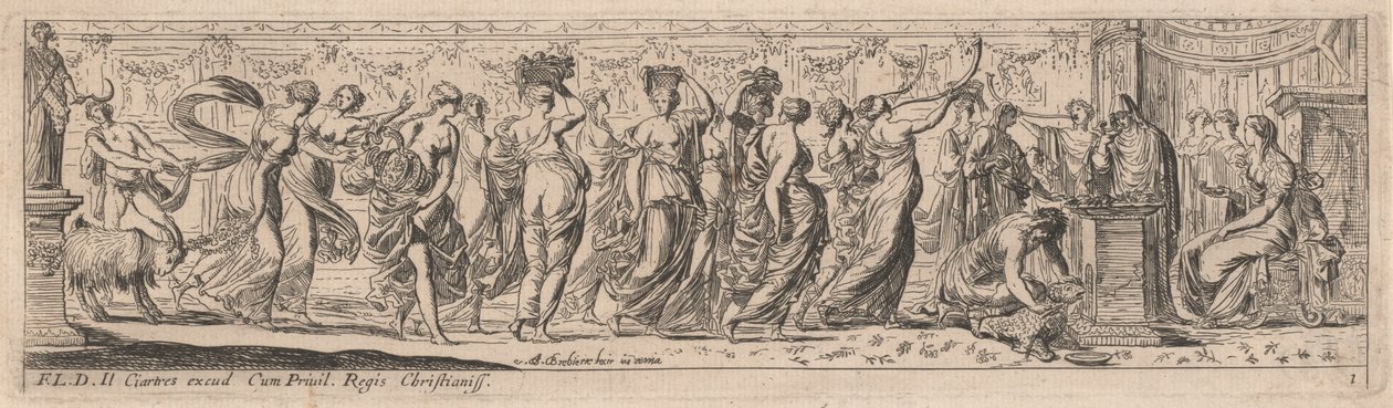 Offer van een Ram door Pierre Brebiette