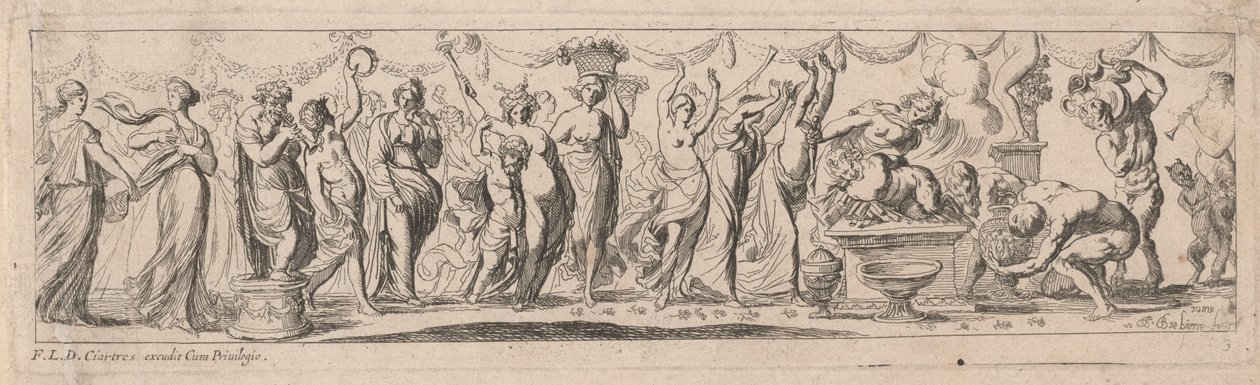 Offer van een sater door Pierre Brebiette