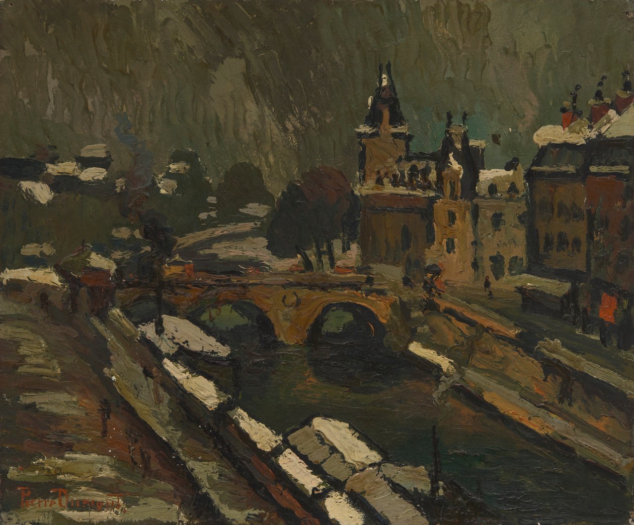 Parijs in de winter door Pierre Dumont