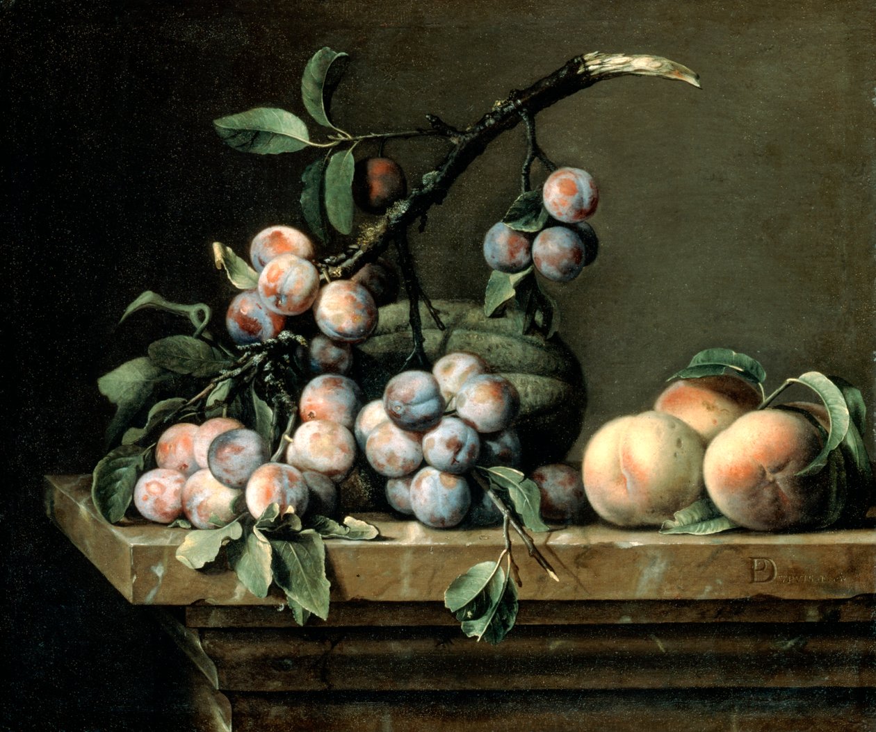 Pruimen, Meloen en Perziken door Pierre Dupuis