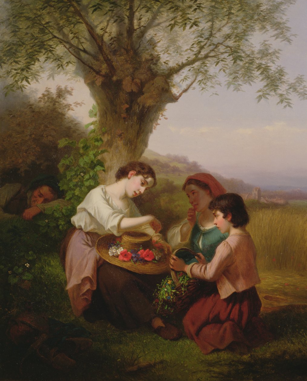 De strohoed door Pierre Edouard Frere