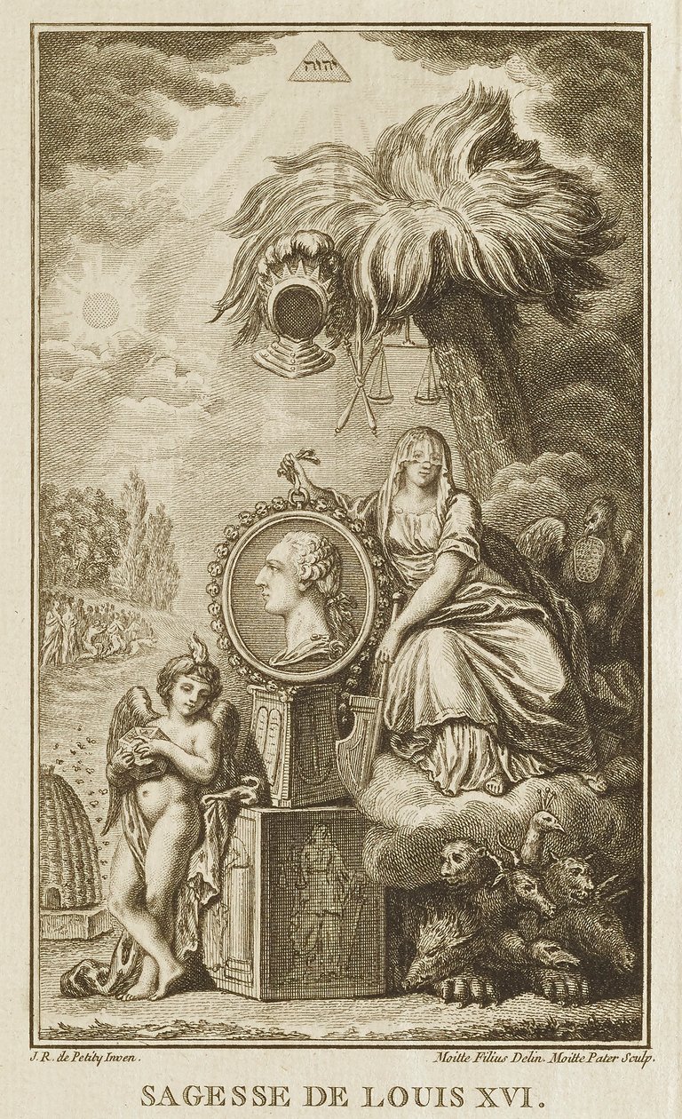 De wijsheid van Louis XVI door Pierre Etienne Moitte