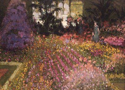 De bloementuin door Pierre Eugene Montezin