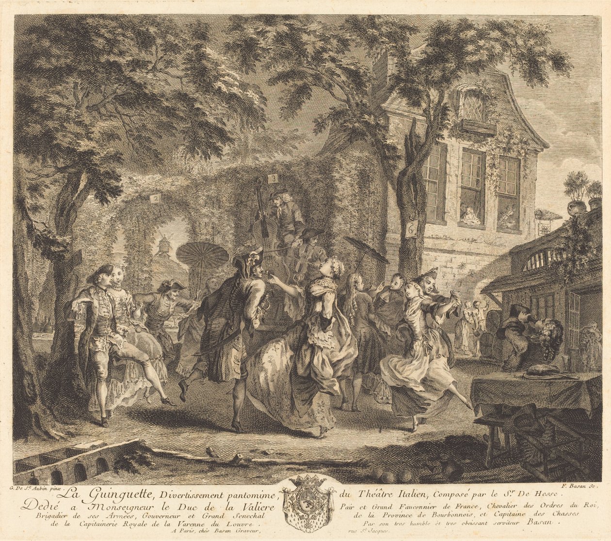 De taverne door Pierre François Basan