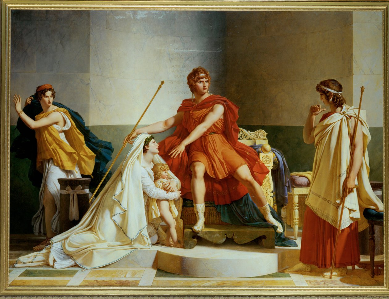 Andromache en Pyrrhus ... door Pierre Guérin