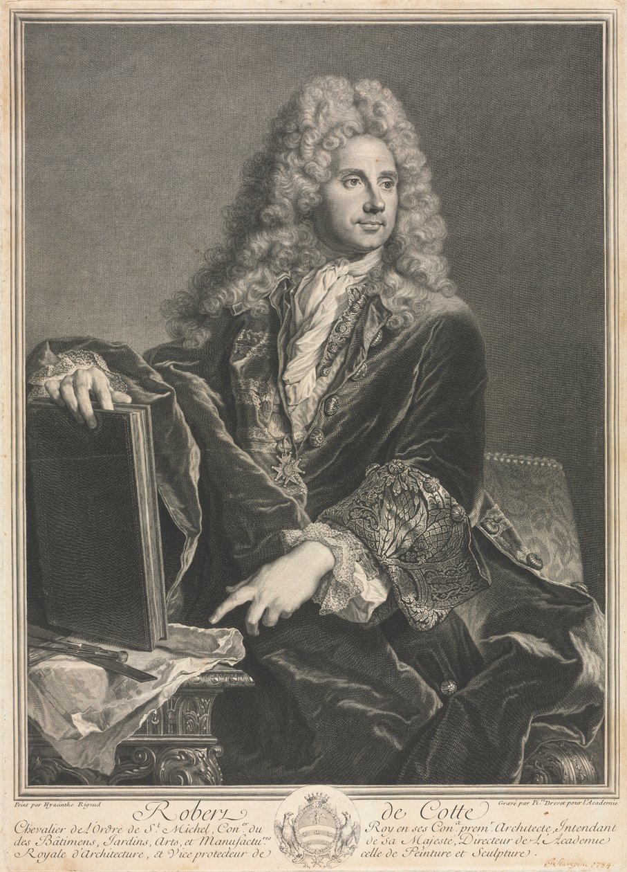 Robert de Cotte door Pierre Imbert Drevet