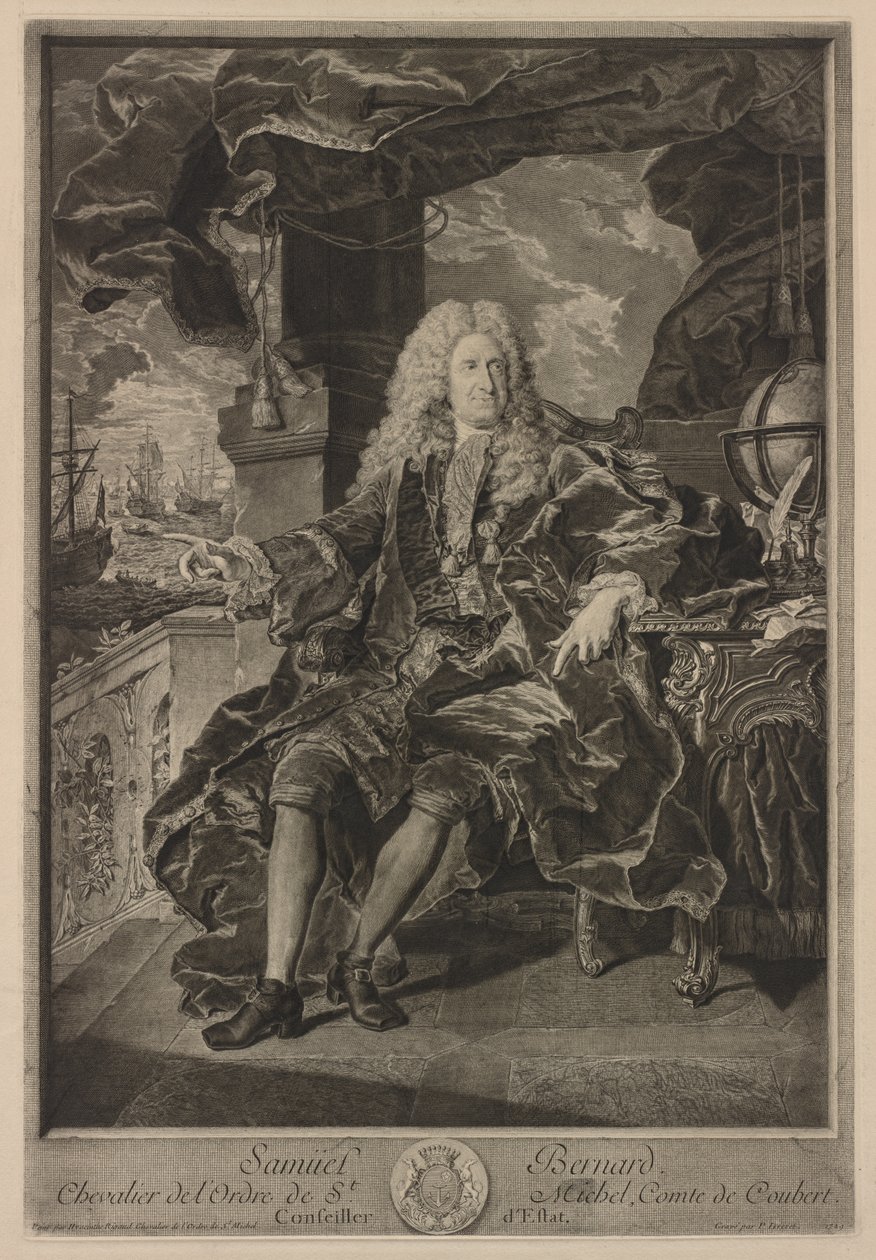 Samuel Bernard door Pierre Imbert Drevet