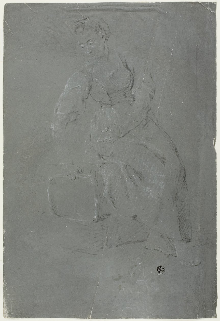 Zittende Vrouw door Pierre Jacques Volaire