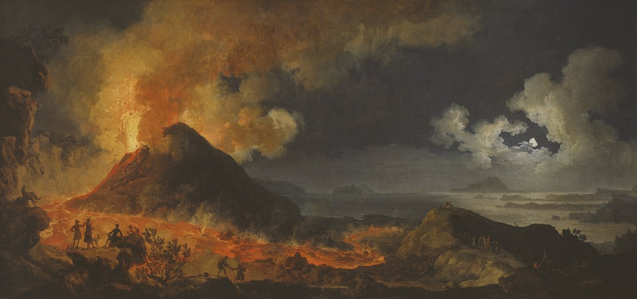 De uitbarsting van de Vesuvius, 1771 door Pierre Jacques Volaire