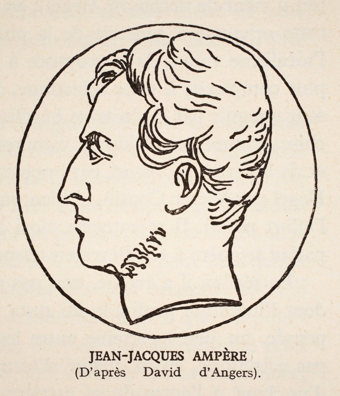 Jean-Jacques Ampere door Pierre Jean David d