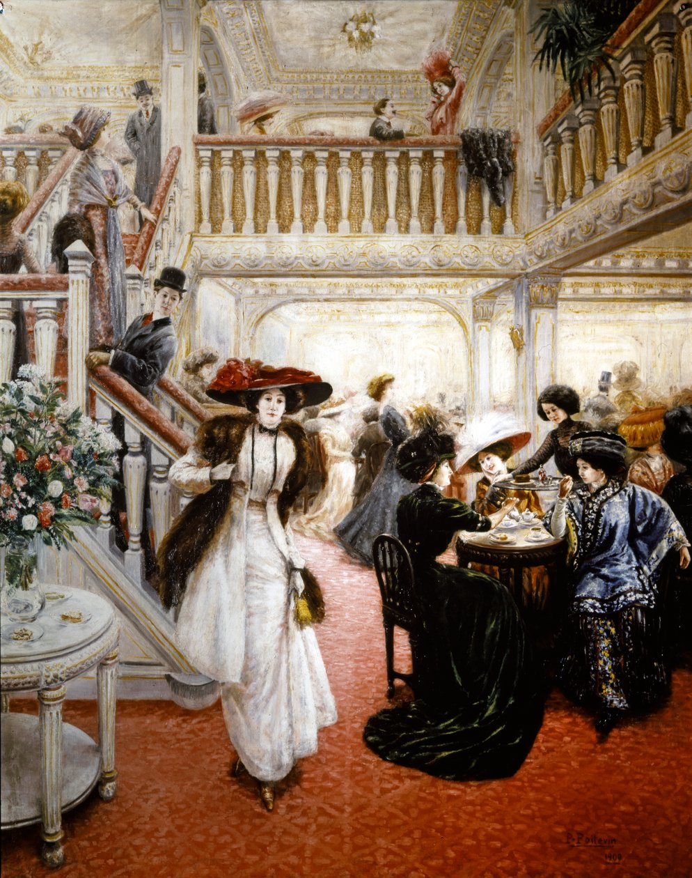 Le Grand Café, mogelijk Angélina door Pierre Jean Poitevin