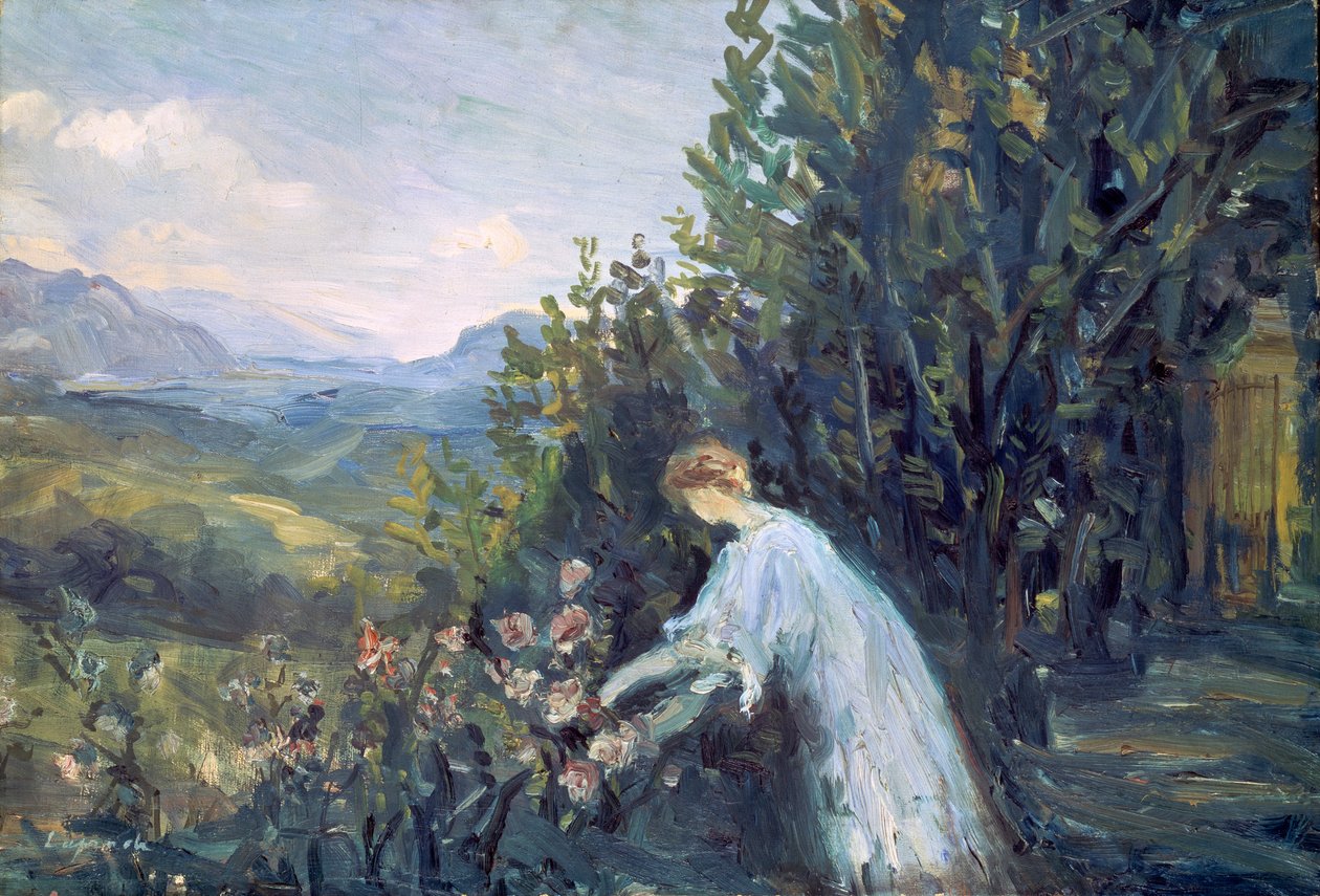 Dame in de Tuin, 1909-1911 door Pierre Laprade