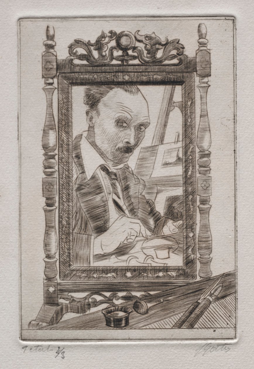 Zelfportret door Pierre Louis Gatier