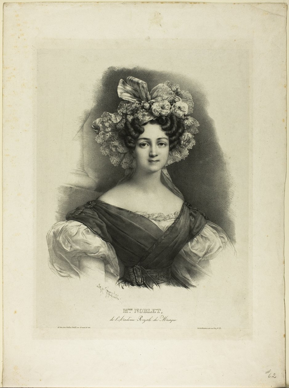 Juffrouw Noblet door Pierre Louis Henri Grevedon