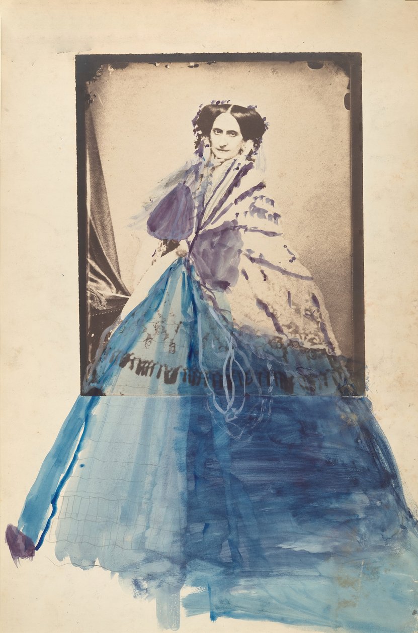 [La Comtesse in kanten sjaal] door Pierre Louis Pierson