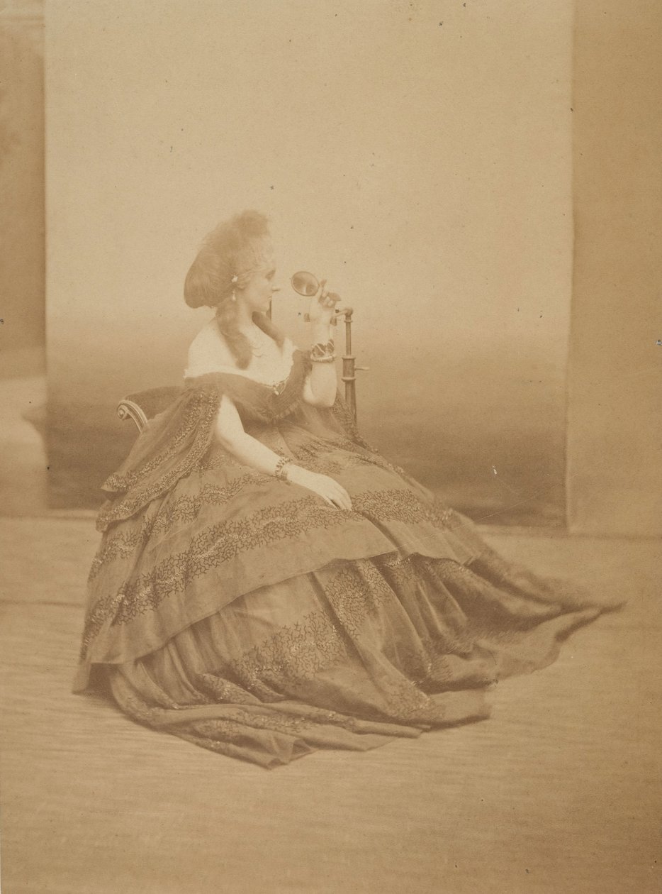 Les yeux mirés, 1860s door Pierre Louis Pierson