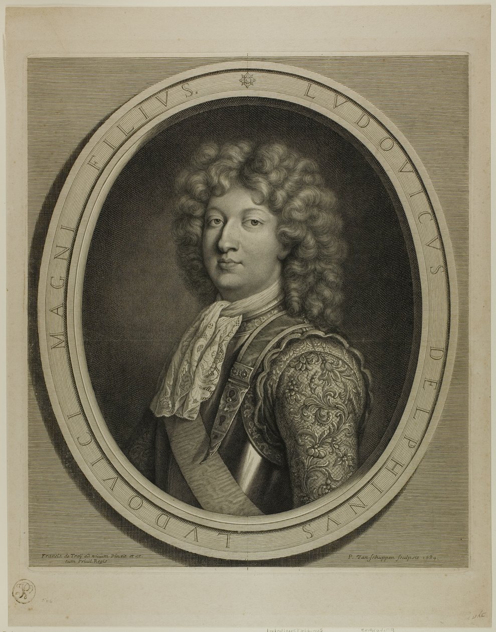 Ludovicus Delphinus door Pierre Louis van Schuppen