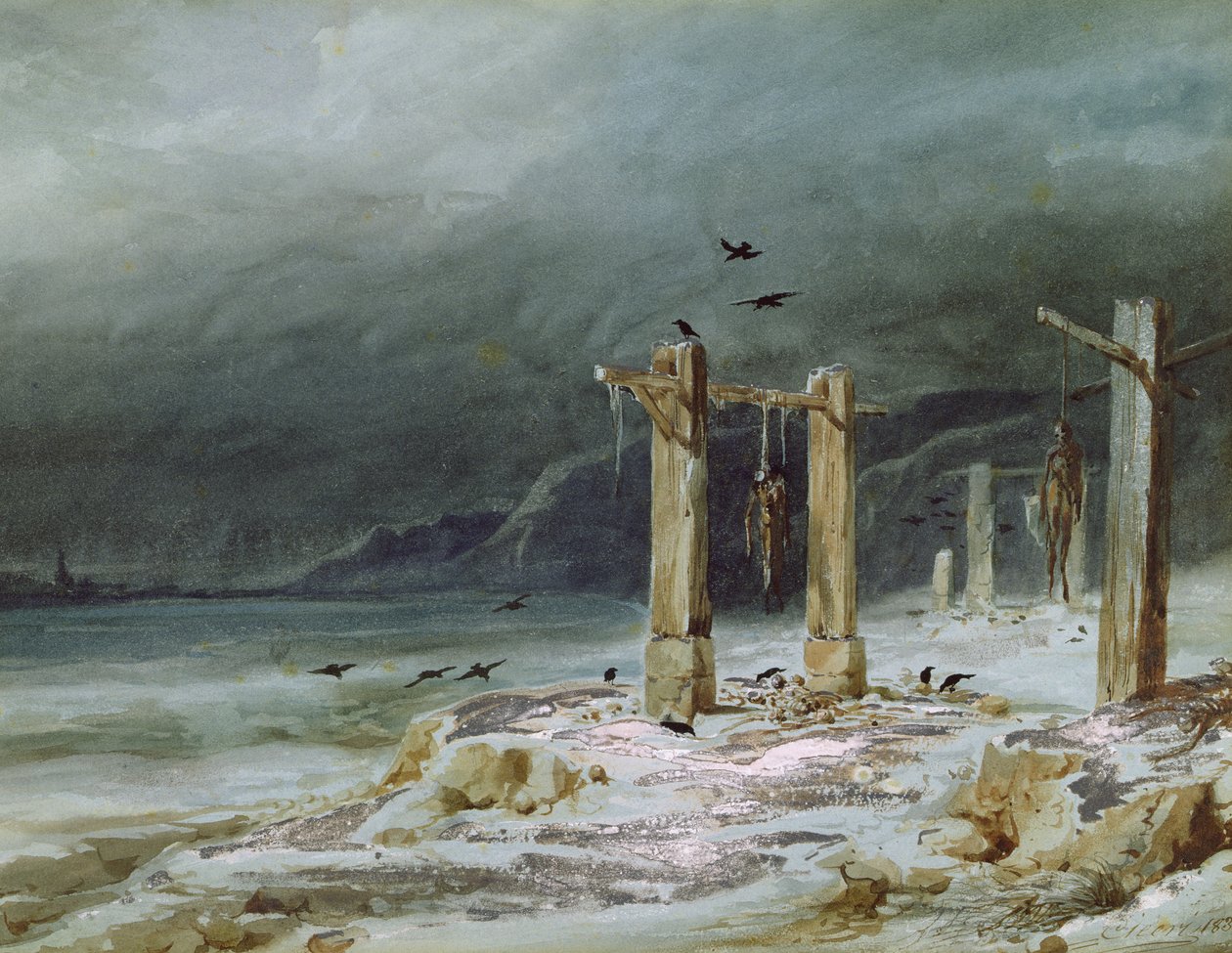De galg door Pierre Luc Charles Ciceri