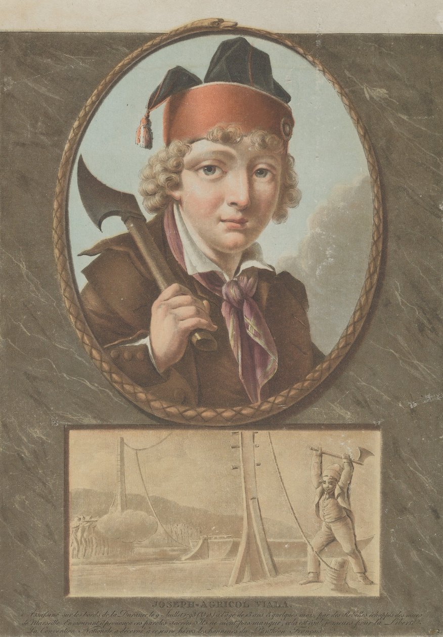 Joseph-Agricol Viala, naar Sablet, ca. 1795 door Pierre Michel Alix