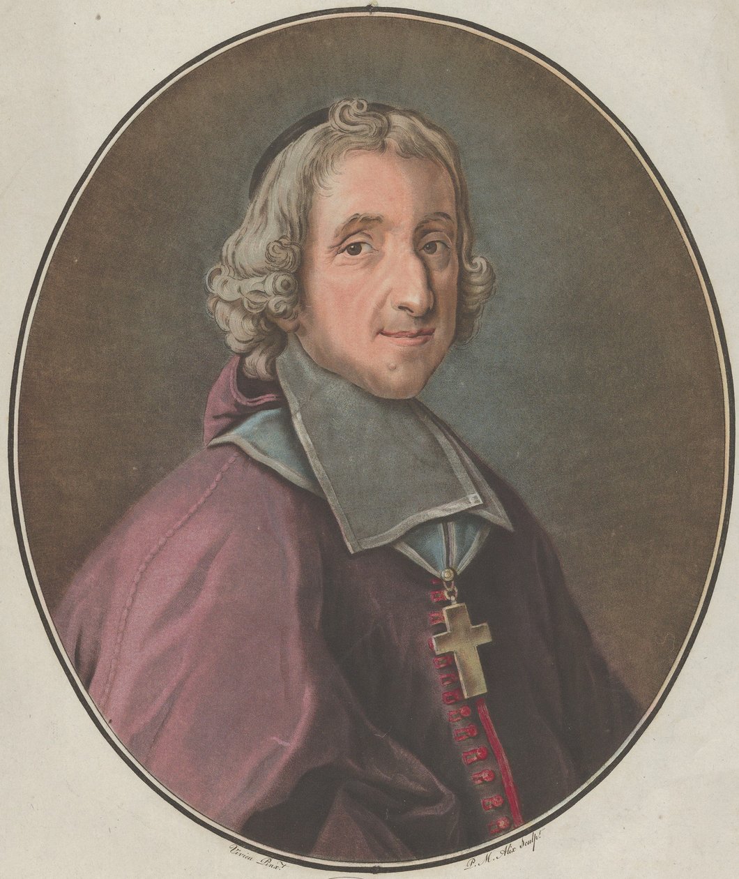 Portret van Fénelon, 1793 door Pierre Michel Alix