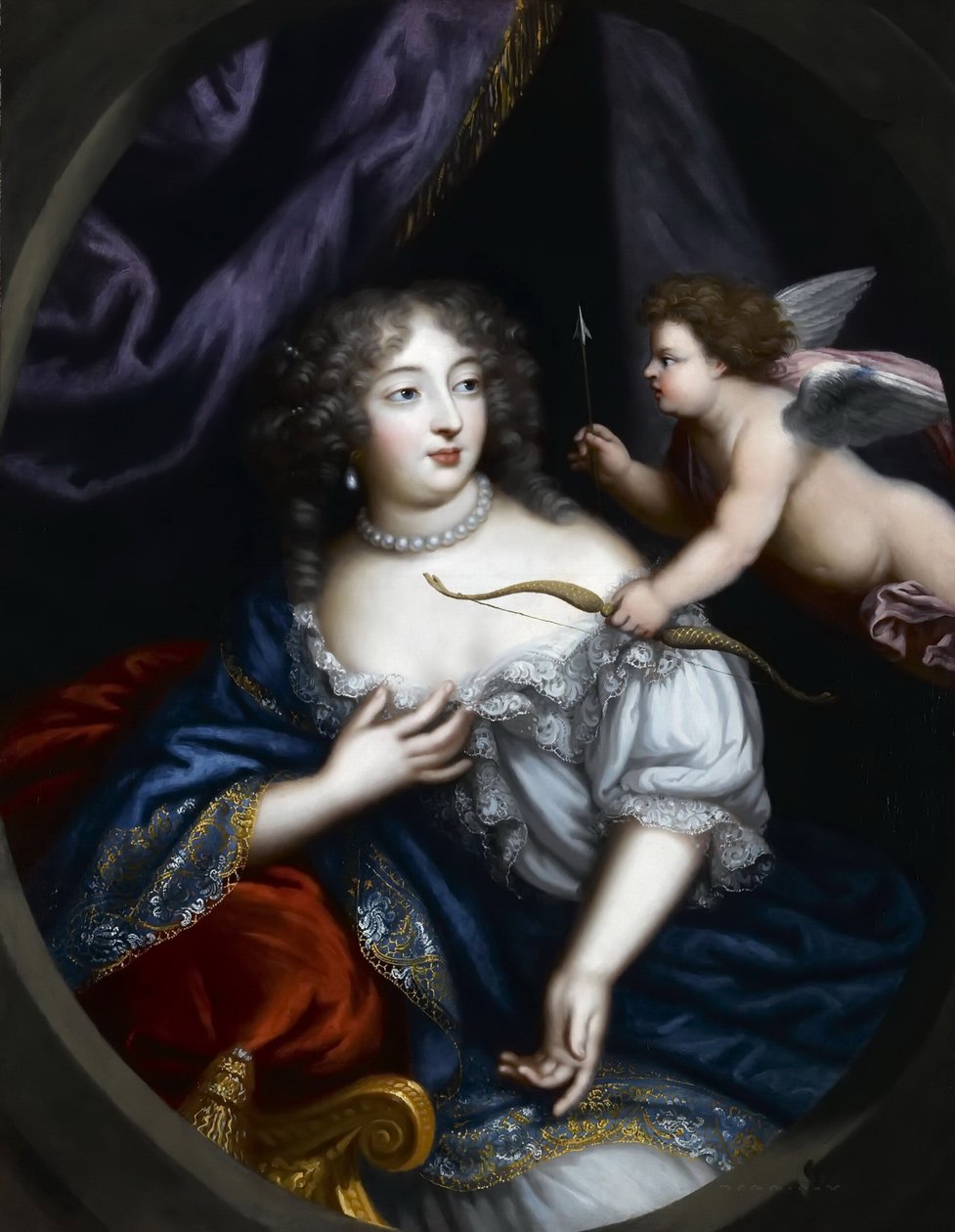 Françoise-Athénaïs de Rochechouart, markiezin de Montespan 1640-1707 door Pierre Mignard