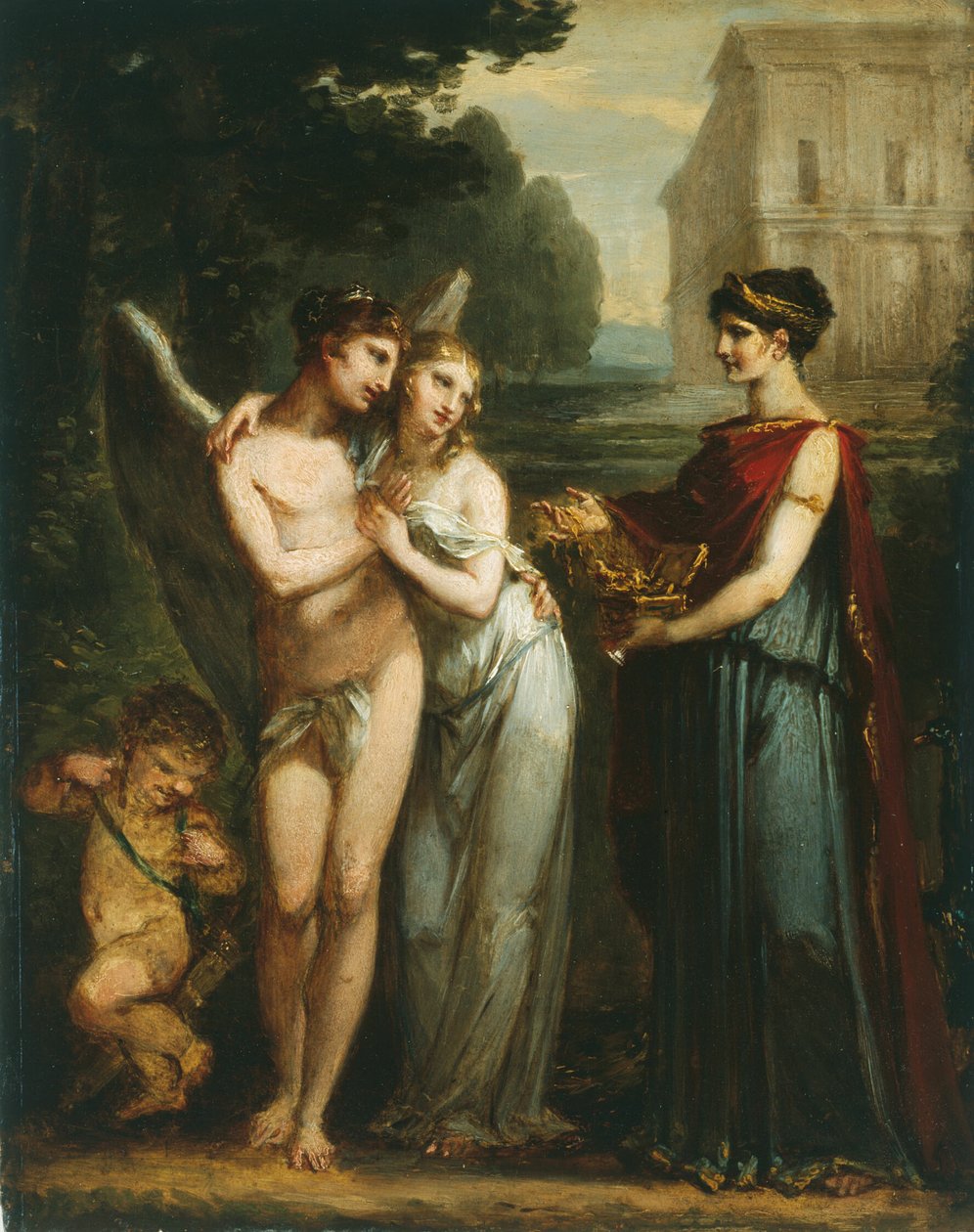 Onschuld verkiest liefde boven rijkdom door Pierre Paul Prud